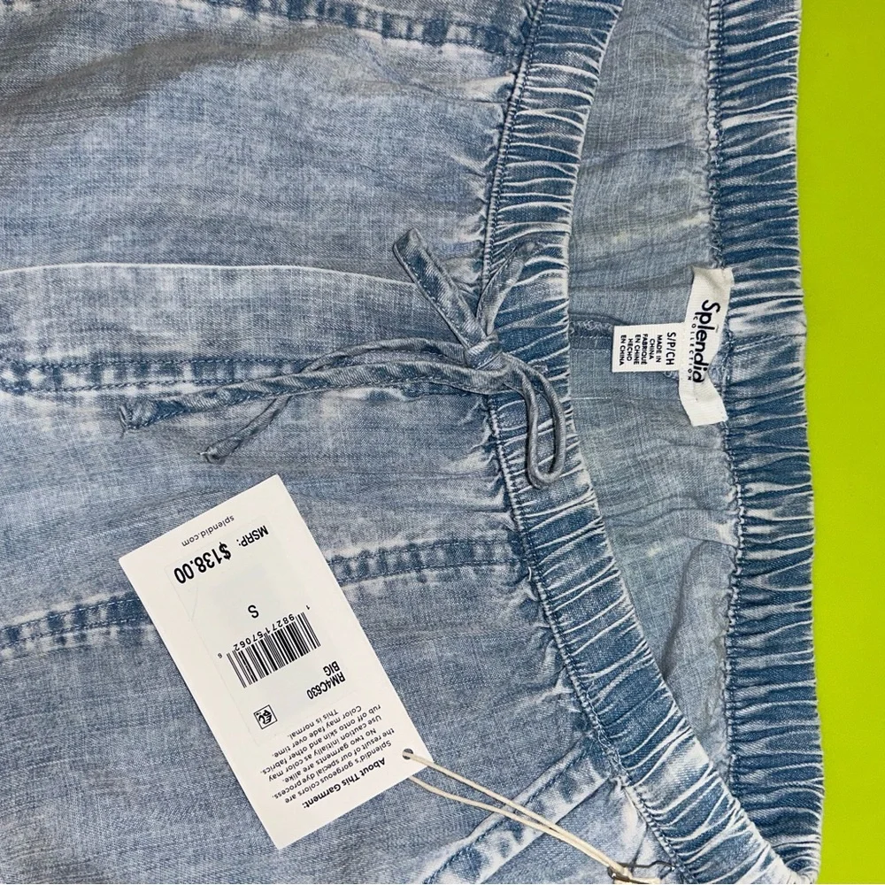 NWT Splendid Denim Blue High Waist Women's Shorts - Picture 3 of 3